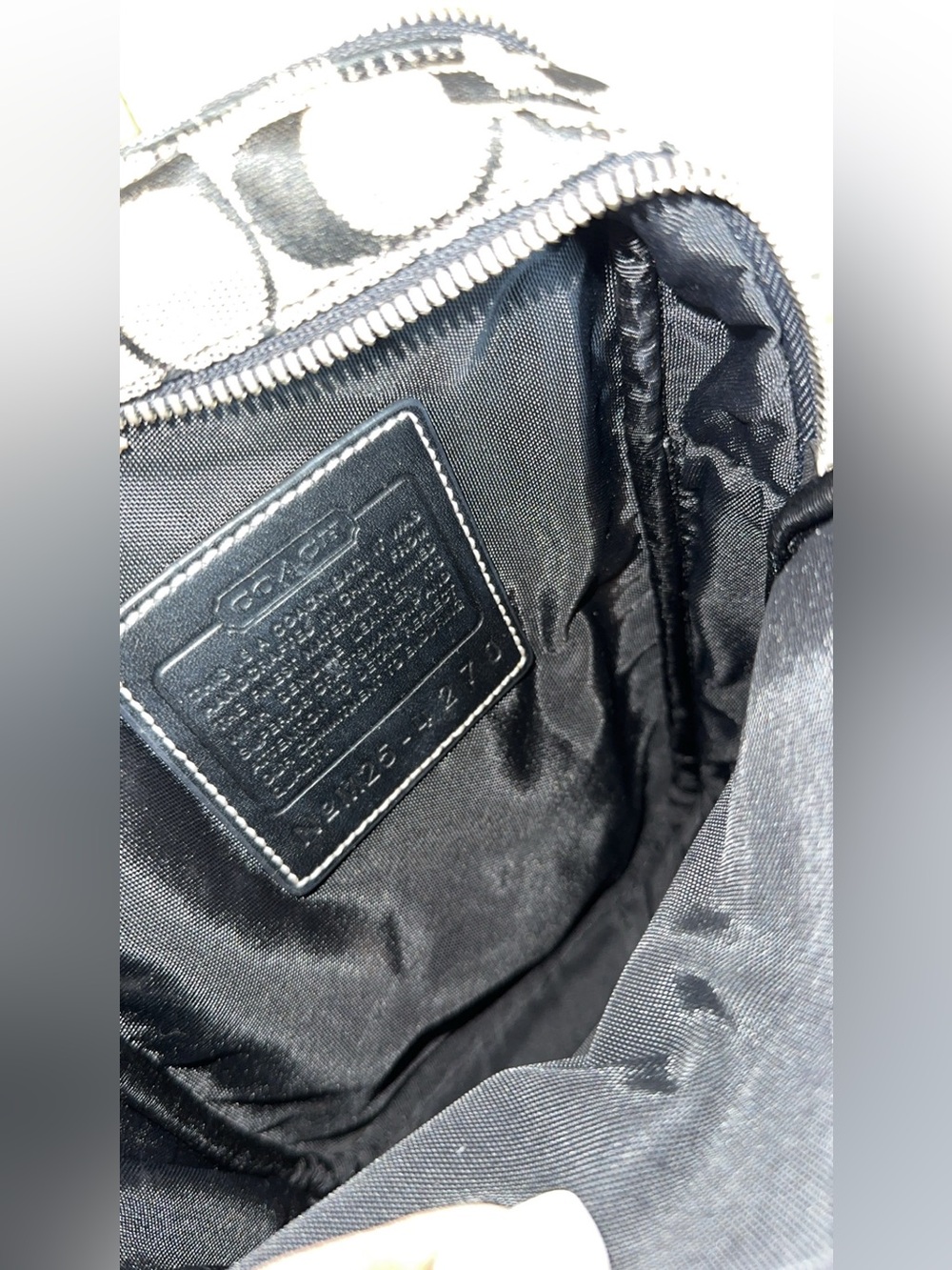 Coach Black and Tan Signature Messenger Crossbody - Picture 11 of 11